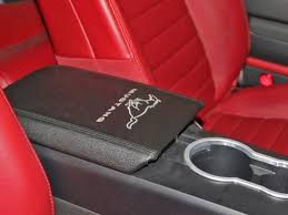 Scott Drake Mustang Parts 2005 2008 Arm Rest Cover With Running Horse Interior 5m3z 6306024 Mv Black Yes Muscle Car Mustang Muscle Cars Car