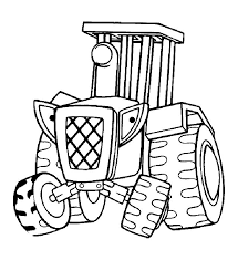 Een leuke peuter kleurplaat van een simpele tractor. Gratis Bob De Bouwer Kleurplaten Gratis Download Gratis Illustraties Gratis Illustraties Andere