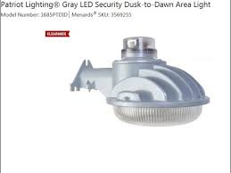 Patriot Led Dusk To Dawn Security Area Light Youtube