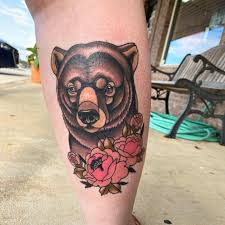 Pagina iniziale » aftercare » bear and flowers. Bear With Flowers Done By Melanie Allen At Quality Custom Tattoos In Somerset Ky Tattoo