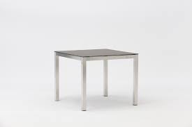 You can choose from standard and heavy duty work tables in several length we even offer work tables with a protective backsplash to protect your walls from messes. China Outdoor Furniture Beja Stainless Steel Glass Dining Table 90 90 180 90 220x100cm Factory And Manufacturers Jacrea