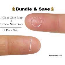 Bestseller add to favorites 14k solid white gold or yellow gold nose bone, nose ring clear cz, standard, 1.5mm, 2mm, 2.5mm, 3mm, 3.5mm cz. Clear Nose Stud Invisible Nose Retainer 22 Gauge Nose Stud Etsy Clear Nose Piercing Nose Piercing Jewelry Clear Nose Stud