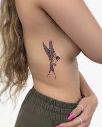 Bird Tattoo On Ribs 