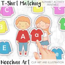 I've done even better than that though! Alphabet T Shirt Matching And Dress Up Printable Activity By Neechan Art