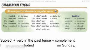 2 3 Simple Past Statements With Regular Verbs Youtube