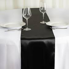 Letjolt black striped table runner birthday party black and white table runner halloween decor senneny christmas table runner burlap & cotton black white plaid reversible buffalo check. 12 X108 Black Satin Table Runner Tableclothsfactory