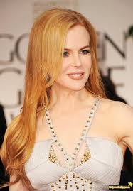 Nicole Kidman In Versace High Fashion Hair Strawberry Blonde Hair Color Strawberry Blonde Hair