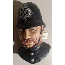 Vintage 1988 Imagical Models by Bossons Victorian Bobby Wall Plaque  (England)