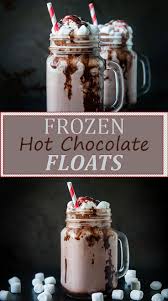 Frozen Hot Chocolate Floats Seasoned Sprinkles Recipe Frozen Hot Chocolate Frozen Hot Chocolate Recipe Hot Chocolate Recipes
