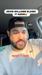 At this point in time, Devin Williams should not sniff a high level  situation until he gets his shit figured out and he can right whatever has  been wrong with his game