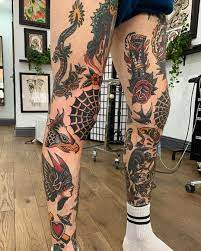 13 4 Mil Me Gusta 33 Comentarios Traditional Tattoo Traditionalartist En Instagram Rate Traditional Black Tattoo Traditional Tattoo Sleeve Leg Tattoos