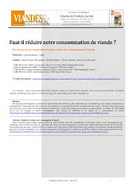 Avec 4,5 kg/ habitant en 2019, la baisse de la consommation pour la sixième année consécutive, le jambon et les autres charcuteries ne bénéficient pas d'un report de consommation des viandes fraîches. Pdf Faut Il Reduire Notre Consommation De Viande Des Donnees Pour Comprendre Les Enjeux Autour De La Consommation De Viande