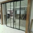TELESCOPIC SLIDING GLASS TELESCOPIC PARTITION WORK