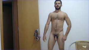 Garygoldenballs desnudos y peludos trabajando y flexionando en la leva ver  en linea