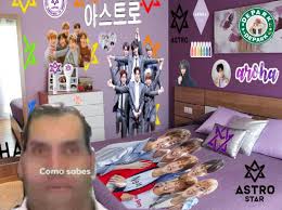 Invito a mi novio a mi cuarto* Él: ¿Oye te gusta ASTRO, verdad? Yo: ASTRO  아스트로 #ASTRO