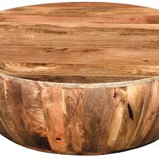 Glass dark coffee wood 40 inch coffee table an amazing, dark wood coffee table with a glass top surface. Mango Wood Coffee Table In Round Shape Dark Brown Gats B Ella Home Garden