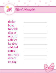 Baby shower games and ideas. 8 Free Printable Baby Shower Games For Girls Simply Stacie