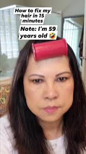 How to fix my hair in 15 minutes..59 years old woman here..❤️🤣 I thank God  for my health and everything i have🙏🙏 #facebookreelsandshortvideoupload