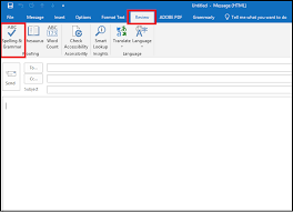 Spelling Grammar Check Is Not Working In Outlook