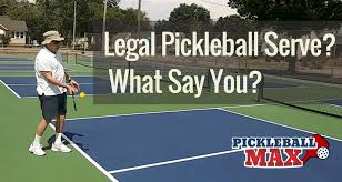 The quest for points begins with a 'serve' and the one hitting the ball over the net gets called the server. Legal Or Illegal Pickleball Serve What Say You