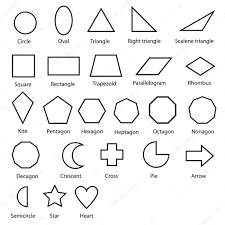 Pictures Geometric Shapes Chart Geometric Shapes Vector