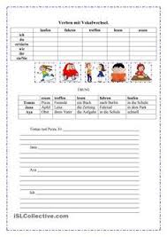 Verben Mit Vokalwechsel Deutsch Lernen Deutsch Lernen Spiele Verben