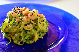 Ricette con spaghetti di zucchine. Ricetta Light Spaghetti Di Zucchine Cremosi Al Curry E Gamberetti Vita Su Marte