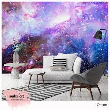 Galaxy Wallpaper Galaksi Duvar Kagidi Decor Furniture Love Seat