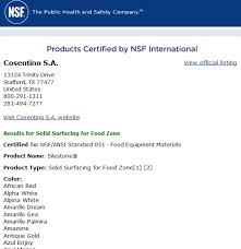 Nsf food high bay lights pc reflector for option. Worktops And More Engineered Stone Nsf Certified Engineered Quartz