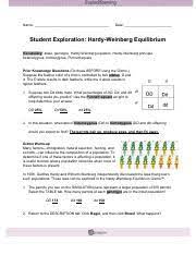 What does p represent in the hardy weinberg equation? Gizmoshardyweinbergse 1 Pdf Name Date Student Exploration Hardy Weinberg Equilibrium Vocabulary Allele Genotype Hardy Weinberg Equation Course Hero