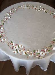 Items Similar To Round Linen Tablecloth Diameter 150 Sm White Laced Linen Technology Embroi Artesanato Borboleta Designs De Bordados Toalhas De Mesa Bordadas