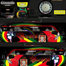 Bike sticker design joker : Template Livery Bussid Shd