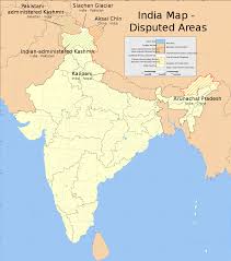 Independent country in south asia. File India Disputed Areas Map Svg Wikimedia Commons