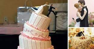Funny Wedding Cake Ideas Funny Wedding Cakes Wedding Dress Cupcakes Funny Cake Toppers