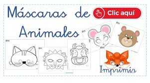 Una manera rápida y sencilla de organizar un juego para los niños ¡y escaparle al aburrimiento! Mascaras De Animales Para Imprimir Y Recortar Ayuda Docente