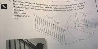 Maybe you would like to learn more about one of these? Answered 6 Stair Railings Have Spindles That Bartleby