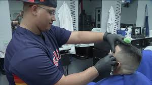 Houston astros' team colors are navy blue, orange, white. Meet The Barber Of The Houston Astros Abc13 Houston