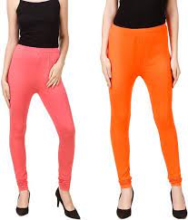 To continue on through the site, help us verify that you're a real person. Buy Prasita Fashion Women S Cotton Lycra Churidar Leggings Pack Of 2 Peach Orange Online Get 48 Off