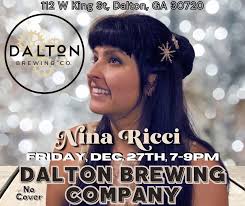 Remember, you still have 1 more fun event before the end of the year, and  that is coming to see me perform at Dalton Brewing Co.