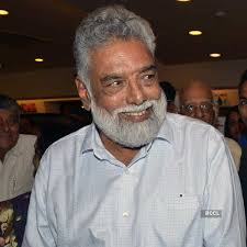 Abraham John during a book launch