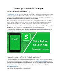 All the features of cash app. How To Get A Refund On Cash App By Asif Javed Issuu