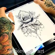 Rose Mandala Tattoo Mandala Wrist Tattoo Tattoos Mandala Tattoo