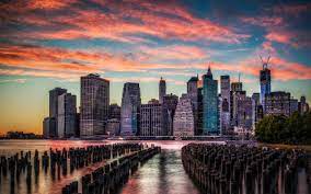 Navegue pelas 181,898 sunset city skyline imagens e fotografias de stock disponíveis ou comece uma nova pesquisa para explorar mais imagens the lake at central park, with view of the skyscrapers of central park south in the background. Skyline Sunset Hd Wallpapers Top Free Skyline Sunset Hd Backgrounds Wallpaperaccess