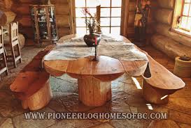 Log Dining Table Dining Table Table Log Furniture