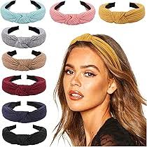 Amazon.com: Diademas anudadas de moda para mujer, aros anchos  antideslizantes para el cabello, lindas diademas con nudo superior para  niñas (estampado de leopardo y corazón rosa) : Belleza y Cuidado Personal