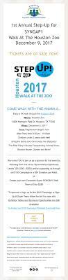 1st Annual Step Up For Syngap1 Walk At The Houston Zoo December 9 2017 Tickets Are On Sale Now Houston Zoo Zoo Tickets Zoo