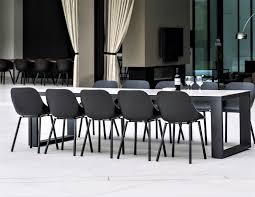 If you're looking for a patio dining table to enjoy your relaxing time with your family, this metal square table might just be the one for you. Abonne Carrara Ceramic Extendable Dining Table