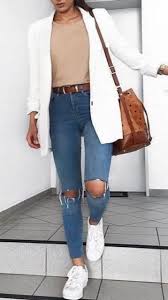 35 Best Cute Pinterest Outfits Images In 2019 Classy Summer Outfits Summer Work Outfits White Blazer Outfits