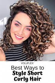 The Best Ways To Style Short Curly Hair Curly Hair Styles Curly Hair Styles Naturally Colored Curly Hair