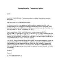 Have a look at our disability support worker cover letter example written to industry standards that will help you write a winning job application. Printable Emotional Support Animal Letter Pdf Fill Online Printable Fillable Blank Pdffiller